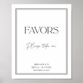 ウィズブエレガントラック&ホワイトブライダルシャワー ポスター (正面)