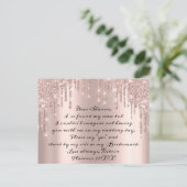 ウィズブリーズメイドバラグリッタードリップスメイド・オブ・オーナー(花嫁付き添い人) ポストカード (スタンド正面)