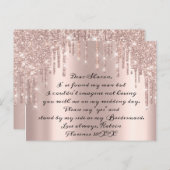 ウィズブリーズメイドバラグリッタードリップスメイド・オブ・オーナー(花嫁付き添い人) ポストカード (正面/裏面)