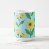 ウィズミカルな喜びの花開き コーヒーマグカップ (中央)