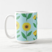 ウィズミカルな喜びの花開き コーヒーマグカップ (左)