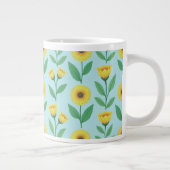 ウィズミカルな喜びの花開き ジャンボコーヒーマグカップ (右)