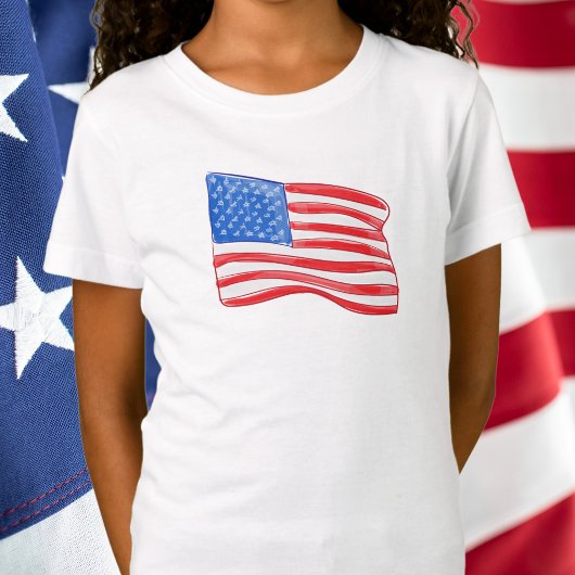 ウィズミカル アメリカ国旗 / 愛国 USA Tシャツ