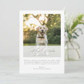 ウィズメリードッグキスのエレガントクリスマスフォト シーズンカード (スタンド正面)