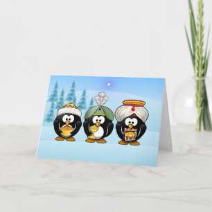 ウィズメンペンギン3枚クリスマスカード シーズンカード