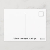 ウィズリーガーデンの黄色のダリアの花 ありがとう ポストカード (裏面)