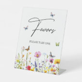 ウィズワイルドフラワーズ蝶ブライダルシャワー 台座サイン (正面)