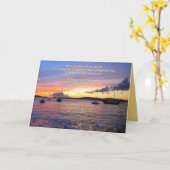 ウィズ悔やみや弔慰サイヨルボーツアットサンセット カード (黄色い花)