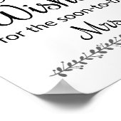 ウィズ最高のスブライダルシャワーサイン – Rochester ポスター (角)