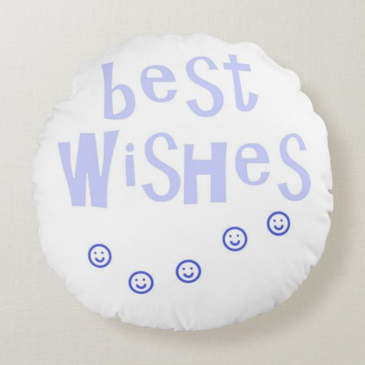 ウィズ最高のス文字アート ラウンドクッション (正面)