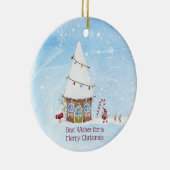 ウィズ最高のス格言シーンパーソナライズされたクリスマス セラミックオーナメント (右)