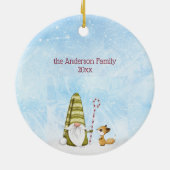 ウィズ最高のス格言シーンパーソナライズされたクリスマス セラミックオーナメント (裏面)