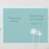 ウィズ最高のス結婚式 プログラム(ターコイズ) (正面/裏面)