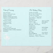 ウィズ最高のス結婚式 プログラム(ターコイズ) (裏面)