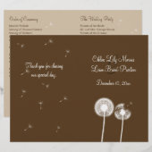 ウィズ最高のス結婚式 プログラム（茶色） (正面/裏面)