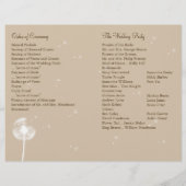 ウィズ最高のス結婚式 プログラム（茶色） (裏面)