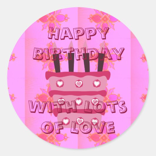 ウィズ最高のス誕生日 ラウンドシール (正面)