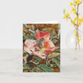 ウィズ最高のハニービーパステルアートグリーティングカード カード (黄色い花)