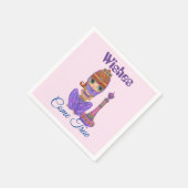 ウィズ来トゥルパープルジェニーガール魔法ボトル スタンダードカクテルナプキン (角)