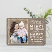 ウィズ素朴ホリデーフォトカードクリスマスカード シーズンカード (スタンド正面)