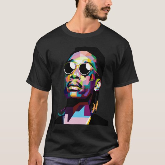 ウィズ・カリファ おもしろくてレトロな友達 Tシャツ (正面)
