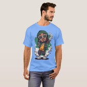ウィズ・カリファ カートゥーン少年 おもしろ友達 Tシャツ (正面フル)