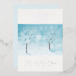 ウィター フレッシュネス 誓い更新 25周年 シルバー 箔招待状