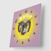 ウィダー21.メルツ・ビス20.4月ウール スクエア壁時計 (傾斜)