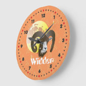 ウィダー21.メルツ・ビス20.4月ウール ラージ壁時計 (傾斜)