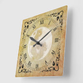 ウィチお洒落シー、アンティーク、ヴィンテージ スクエア壁時計 (傾斜)