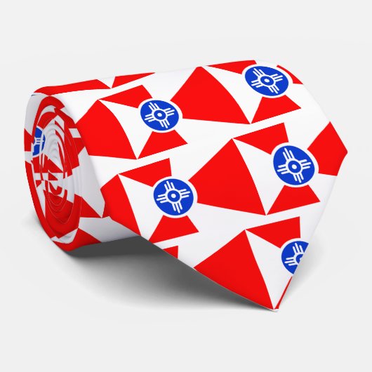 ウィチタカンザスの旗 ネクタイ (ロール)