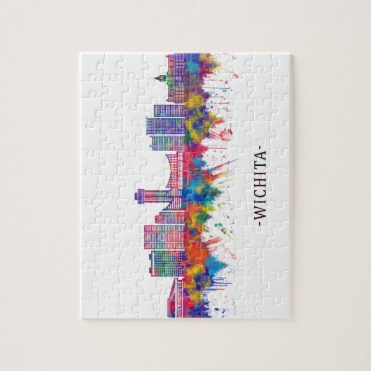 ウィチタカンザススカイライン ジグソーパズル (縦)