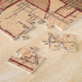 ウィチタカンザス(1943年)のヴィンテージの地図 ジグソーパズル (側面)
