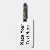 ウィチタカンザスICT国旗のラゲージタグ ラゲッジタグ (裏面縦)