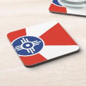 ウィチタカンザスICT国旗 コースター (左側)