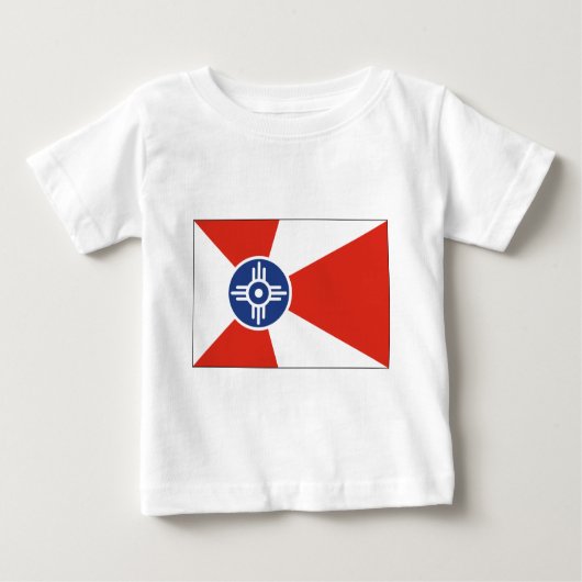 ウィチタカンザスICT国旗 ベビーTシャツ (正面)