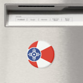 ウィチタカンザスICT国旗 マグネット (インサイチュ (食洗機))