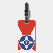 ウィチタカンザスICT国旗 ラゲッジタグ (正面縦)