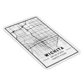 ウィチタカンザスUSAトラベルシティマップ マグネット (右側)