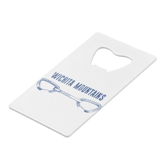 ウィチタマウンテンズロック登山クイックドロー クレジットカード栓抜き (裏面アングル)