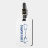 ウィチタマウンテンズロック登山クイックドロー ラゲッジタグ (正面縦)