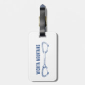 ウィチタマウンテンズロック登山クイックドロー ラゲッジタグ (裏面縦)