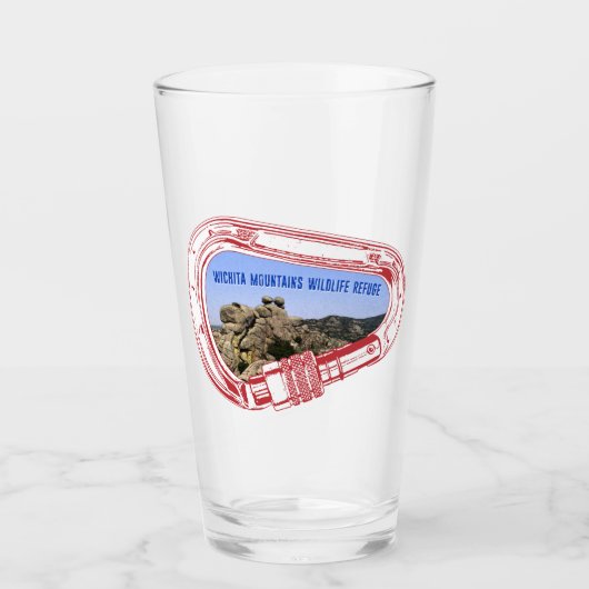 ウィチタマウンテンズ登山カラビナー タンブラーグラス (正面)