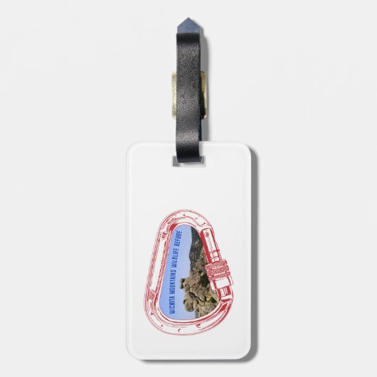 ウィチタマウンテンズ登山カラビナー ラゲッジタグ (裏面縦)