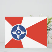 ウィチタ国旗（カンザス州，米国） カード (スタンド正面)