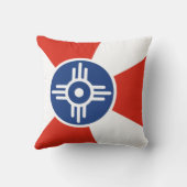 ウィチタ国旗（カンザス州，米国） クッション (裏面)