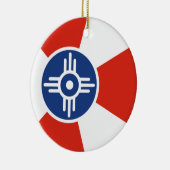 ウィチタ国旗（カンザス州，米国） セラミックオーナメント (右)