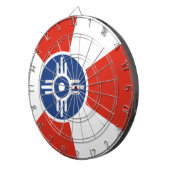 ウィチタ国旗(カンザス州,米国) ダーツボード (正面右)