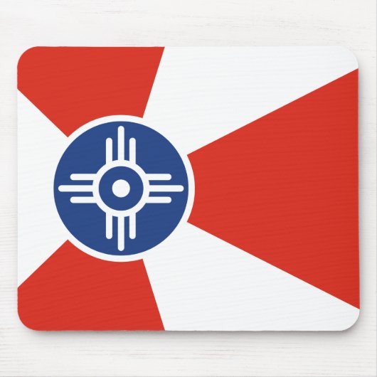 ウィチタ国旗（カンザス州，米国） マウスパッド (正面)
