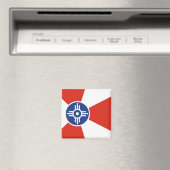 ウィチタ国旗（カンザス州，米国） マグネット (インサイチュ (食洗機))